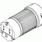 POWER CORDS, PLUGS AND CONNECTORS REPLACEMENT HOSPITAL GRADE FEMALE CONNECTOR (15A @ 125VAC, NEMA 5-15R)