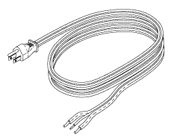 PELTON & CRANE REPLACEMENT INDUSTRIAL GRADE POWER CORD (13A @ 125VAC, 6 ft.)