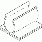ELECTRICAL REPLACEMENT SNAP-IN CORD CLIP