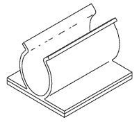 ELECTRICAL REPLACEMENT SNAP-IN CORD CLIP