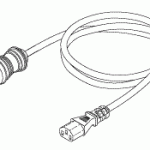 POWER CORDS, PLUGS AND CONNECTORS REPLACEMENT HOSPITAL GRADE POWER CORD (15A @ 125VAC, 25 ft.)