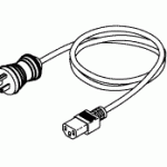 L & R REPLACEMENT HOSPITAL GRADE POWER CORD (13A @ 125VAC, 8 ft.)