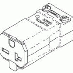 POWER CORDS, PLUGS AND CONNECTORS REPLACEMENT HOSPITAL GRADE FEMALE CONNECTOR (20A @ 250VAC, NEMA 6-20R)