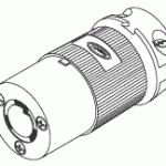 POWER CORDS, PLUGS AND CONNECTORS REPLACEMENT INDUSTRIAL GRADE FEMALE CONNECTOR - LOCKING (20A @ 250VAC, NEMA L6-20R)
