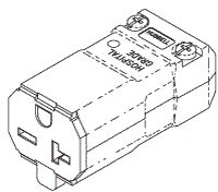 POWER CORDS, PLUGS AND CONNECTORS REPLACEMENT HOSPITAL GRADE FEMALE CONNECTOR (20A @ 250VAC, NEMA 6-20R)