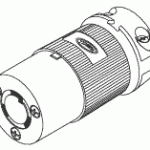 POWER CORDS, PLUGS AND CONNECTORS REPLACEMENT INDUSTRIAL GRADE FEMALE CONNECTOR - LOCKING (20A @ 250VAC, NEMA L6-20R)