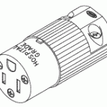 POWER CORDS, PLUGS AND CONNECTORS REPLACEMENT HOSPITAL GRADE FEMALE CONNECTOR (15A @ 125VAC, NEMA 5-15R)