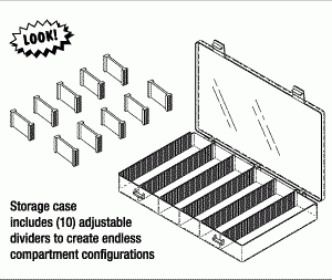 STERIS® REPLACEMENT 16 ADJUSTABLE COMPARTMENT STORAGE CASE
