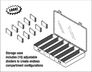 STERIS® REPLACEMENT 16 ADJUSTABLE COMPARTMENT STORAGE CASE