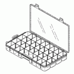 ACCESSORIES AND SUPPLIES REPLACEMENT 34 ADJUSTABLE COMPARTMENT STORAGE CASE
