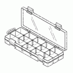 ACCESSORIES AND SUPPLIES REPLACEMENT 13 ADJUSTABLE COMPARTMENT STORAGE CASE