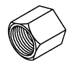 PLUMBING REPLACEMENT COMPRESSION NUT (1/4")