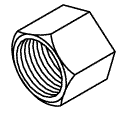 PELTON & CRANE REPLACEMENT COMPRESSION NUT (3/8")