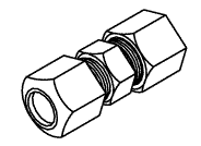 PLUMBING REPLACEMENT COMPRESSION UNION (1/4")