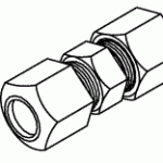 PLUMBING REPLACEMENT COMPRESSION UNION (5/16")