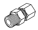 PLUMBING REPLACEMENT MALE CONNECTOR (3/16")