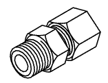 PLUMBING REPLACEMENT MALE CONNECTOR (1/4" TUBE x 1/8" MPT)
