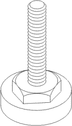 SCICAN REPLACEMENT LEVELER LEG