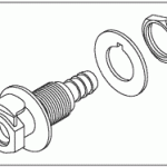 PELTON & CRANE REPLACEMENT FEMALE QUICK CONNECT FITTING (GREY)