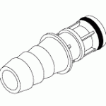 PELTON & CRANE REPLACEMENT MALE QUICK CONNECT FITTING (GREY)