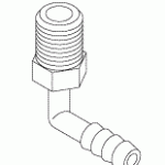 PELTON & CRANE REPLACEMENT ELBOW FITTING 1/4"