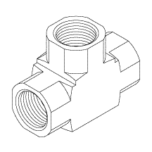 AIR TECHNIQUES REPLACEMENT TEE FITTING