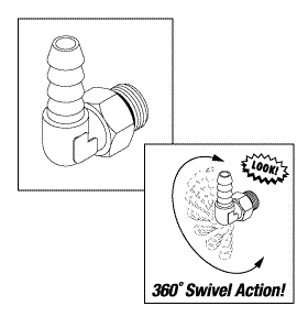 TUTTNAUER® REPLACEMENT SWIVEL ELBOW (6MM BARB x 1/8" MALE BSPP)