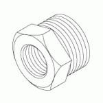 PLUMBING REPLACEMENT ADAPTOR (1/4 FPT x 1/2 MPT)