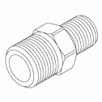 AIR TECHNIQUES REPLACEMENT ADAPTOR (1/4 MPT x 3/8 MPT)