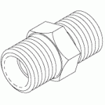 PLUMBING REPLACEMENT ADAPTOR (1/4 MPT x 1/4 MPT)