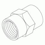 PLUMBING REPLACEMENT ADAPTOR (1/4" FPT x 1/4" FPT)