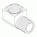PLUMBING REPLACEMENT ELBOW (1/8" FPT x 1/8" MPT)