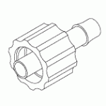 DENTSPLY REPLACEMENT LUER LOCK (MALE x 5/32" BARB)