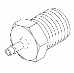 DENTSPLY REPLACEMENT ADAPTOR (1/4 FPT x 3/8 MPT)