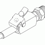 DENTSPLY REPLACEMENT QUICK DISCONNECT, MALE (1/4" POLY AUTO SHUT-OFF)