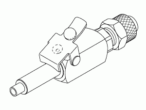 VARIOUS EQUIPMENT REPLACEMENT QUICK DISCONNECT, MALE (1/4" POLY AUTO SHUT-OFF)