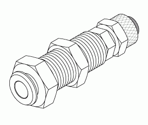 DENTSPLY REPLACEMENT QUICK DISCONNECT, FEMALE (PANEL MOUNT 1/4" POLY)