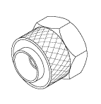 DENTSPLY REPLACEMENT POLYFLO NUT (1/4" CHROME) 1 DENTSPLY REPLACEMENT POLYFLO NUT (1/4" CHROME)