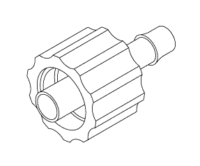 DENTSPLY REPLACEMENT LUER LOCK (MALE x 1/8" BARB)