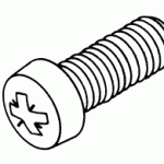 HARDWARE REPLACEMENT SCREW (M4 X 8 POZIDRIV® PHILLIPS PAN HEAD)