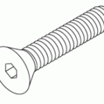 PELTON & CRANE REPLACEMENT FLAT HEAD HEX SOCKET CAP SCREW