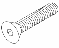 PELTON & CRANE REPLACEMENT FLAT HEAD HEX SOCKET CAP SCREW