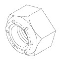 A-DEC REPLACEMENT NUT, HEX (1/4-20)