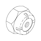GE • OHMEDA • OHIO® MEDICAL REPLACEMENT LOCKNUT (M3 - Nylok®)