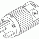 POWER CORDS, PLUGS AND CONNECTORS REPLACEMENT INDUSTRIAL GRADE MALE PLUG (15A @ 250VAC, NEMA 6-15P)