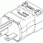 POWER CORDS, PLUGS AND CONNECTORS REPLACEMENT HOSPITAL GRADE MALE PLUG (20A @ 250VAC, NEMA 6-20P)