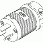 POWER CORDS, PLUGS AND CONNECTORS REPLACEMENT INDUSTRIAL GRADE MALE PLUG - LOCKING (20A @ 250VAC, NEMA L6-20P)