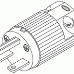 POWER CORDS, PLUGS AND CONNECTORS REPLACEMENT INDUSTRIAL GRADE MALE PLUG (15A @ 250VAC, NEMA 6-15P)