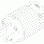 POWER CORDS, PLUGS AND CONNECTORS REPLACEMENT HOSPITAL GRADE MALE PLUG (15A @ 125VAC, NEMA 5-15P)