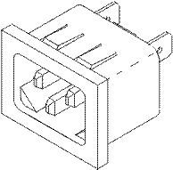 ELECTRICAL REPLACEMENT SNAP-IN AC RECEPTACLE